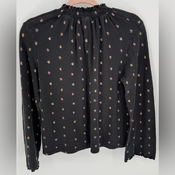 Texture & Thread by Madewell Ruffle Floral Long Bell Sleeve Blouse - Picture 3 of 12